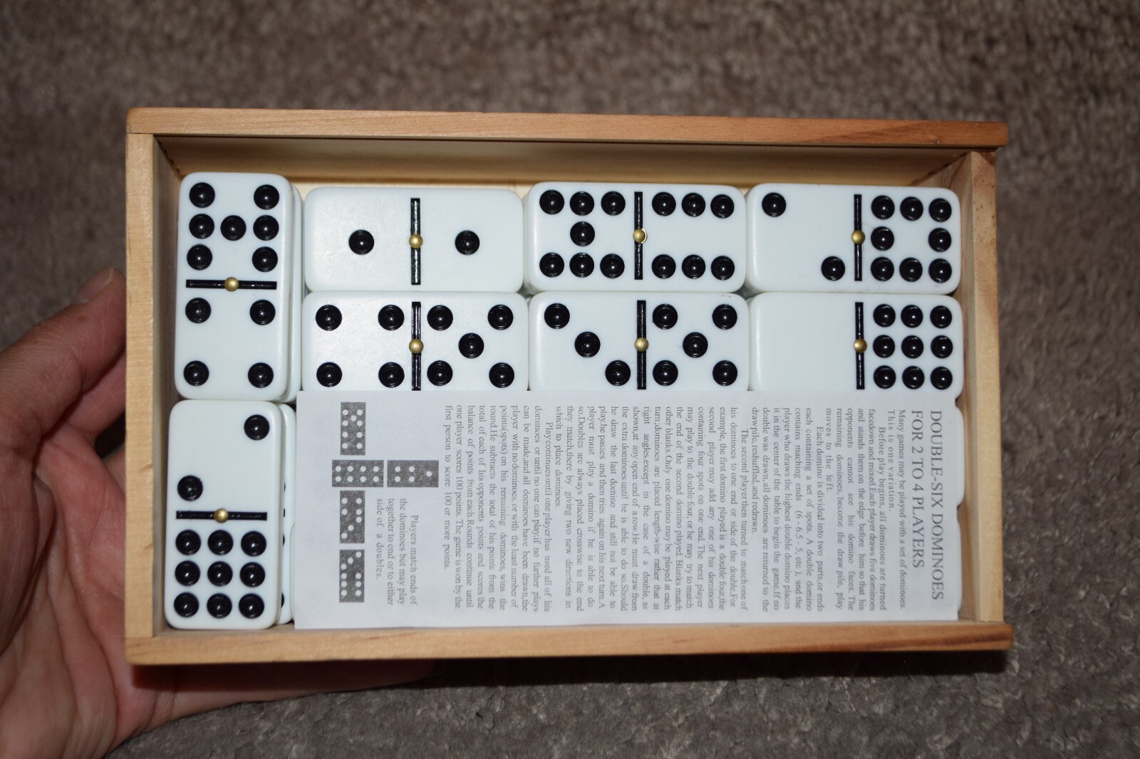 Dominoes Double Nine MBR Industries Inc Model# BC-53262