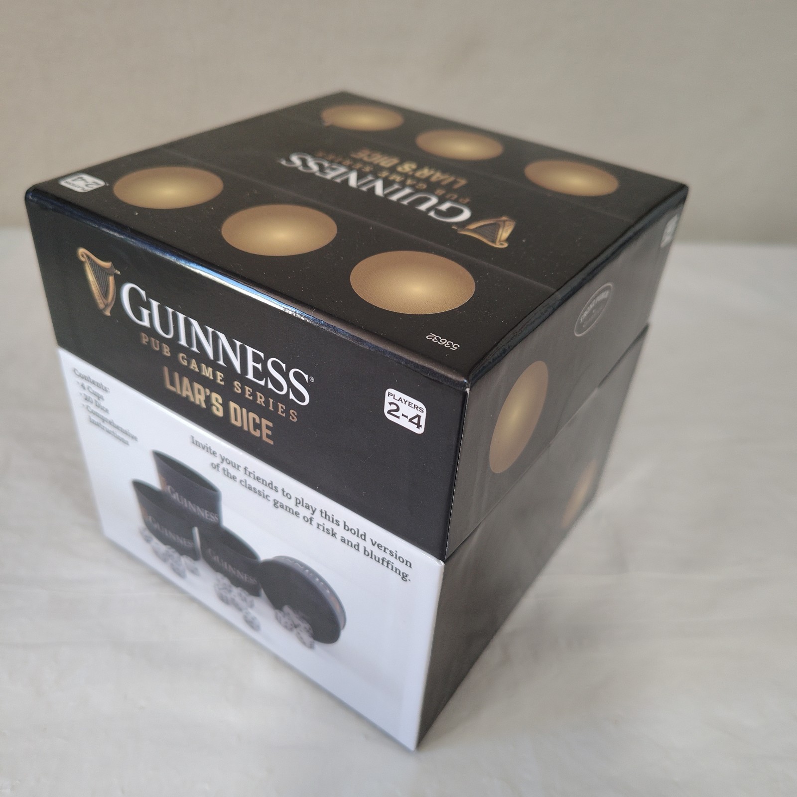 Guinness Pub Game Series Liars Dice Drinking Games Age 21+ 2-4 Player NEW SEALED