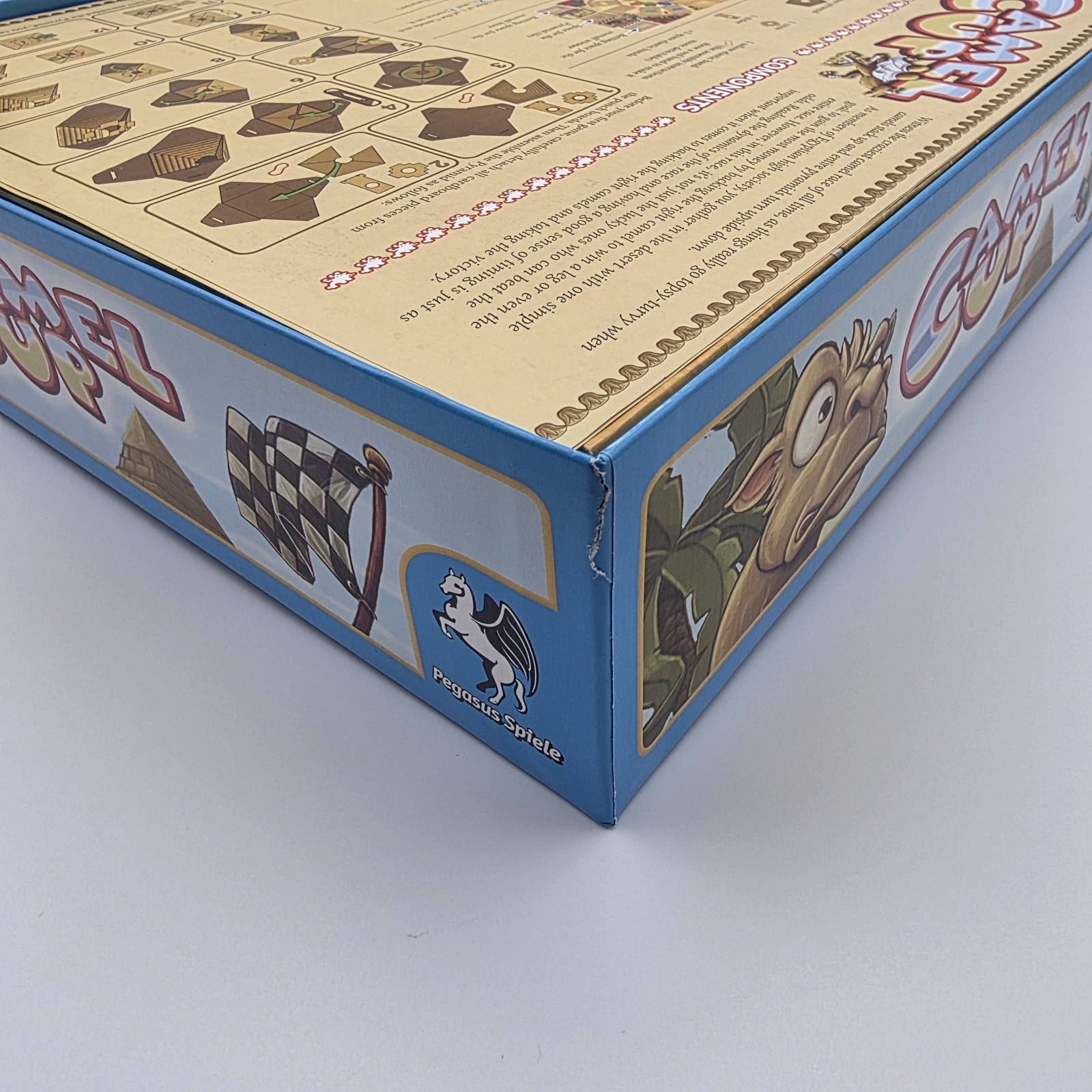 Camel Up Cup Board Game 100% Complete Pegasus Games Stephen Bogen EUC