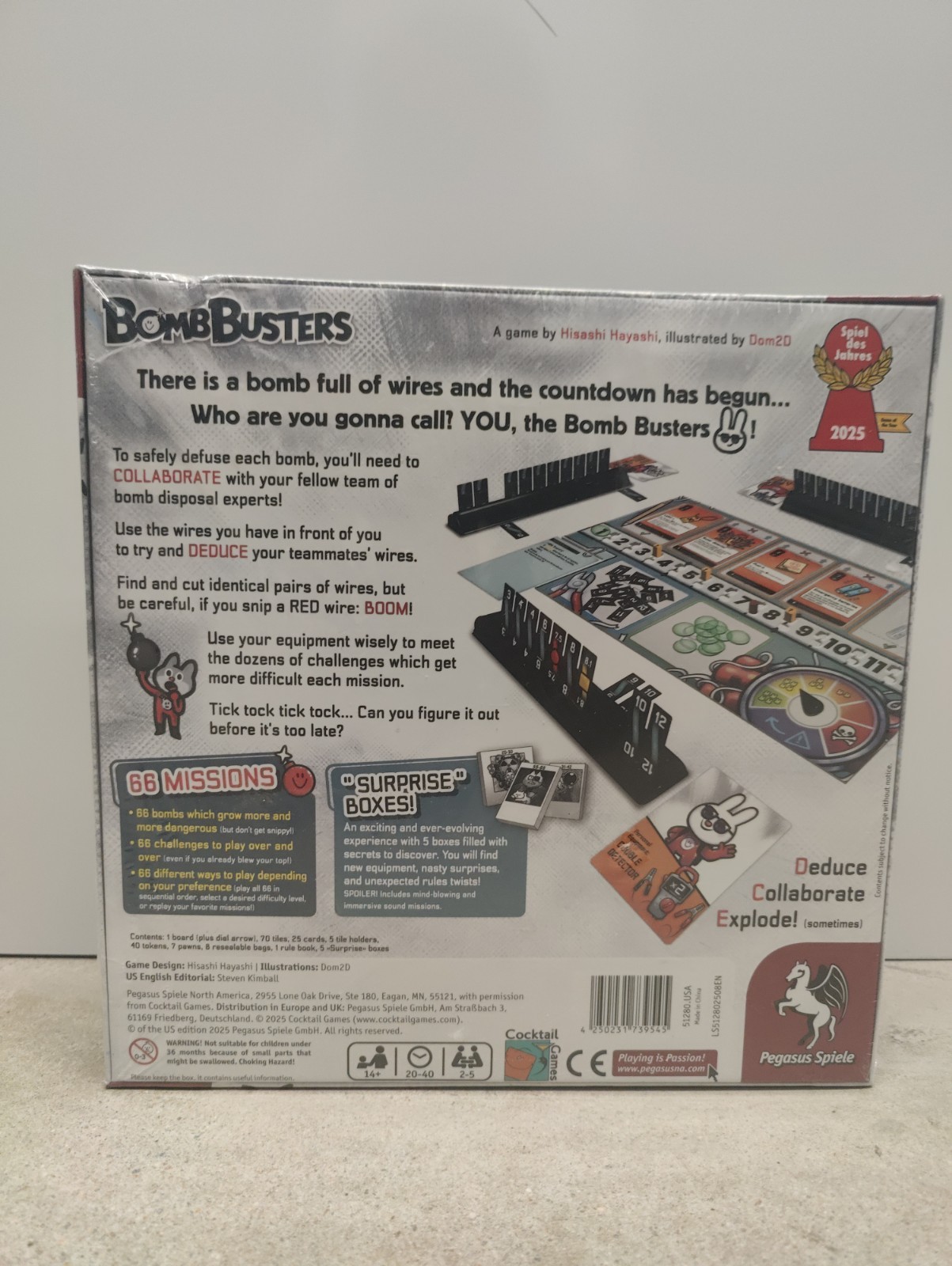 Bomb Busters Cooperative Board Game Pegasus Spiele Deduction Team