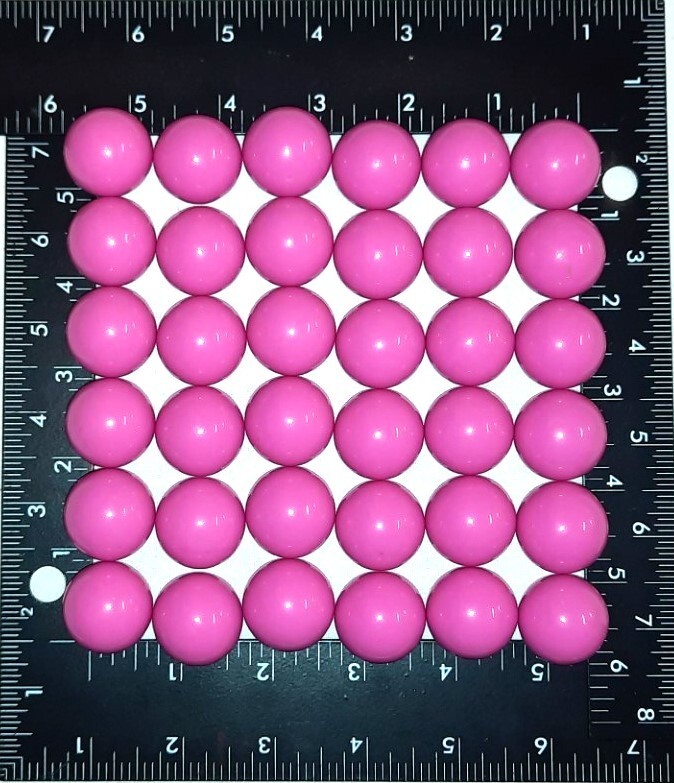 1 INCH Marbles PINK 25mm 36 Opaque 1″ IN Acrylic Plastic Marbles Board Games