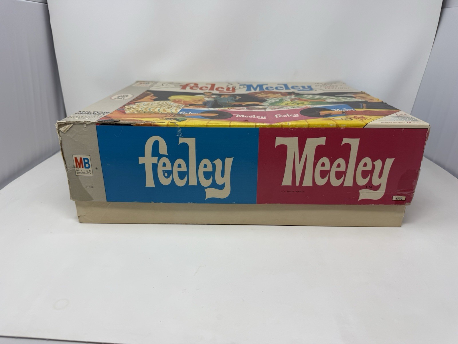 Milton Bradley Feeley Meeley 1967 Vintage Game W/ 18 Original Objects & 24 Cards