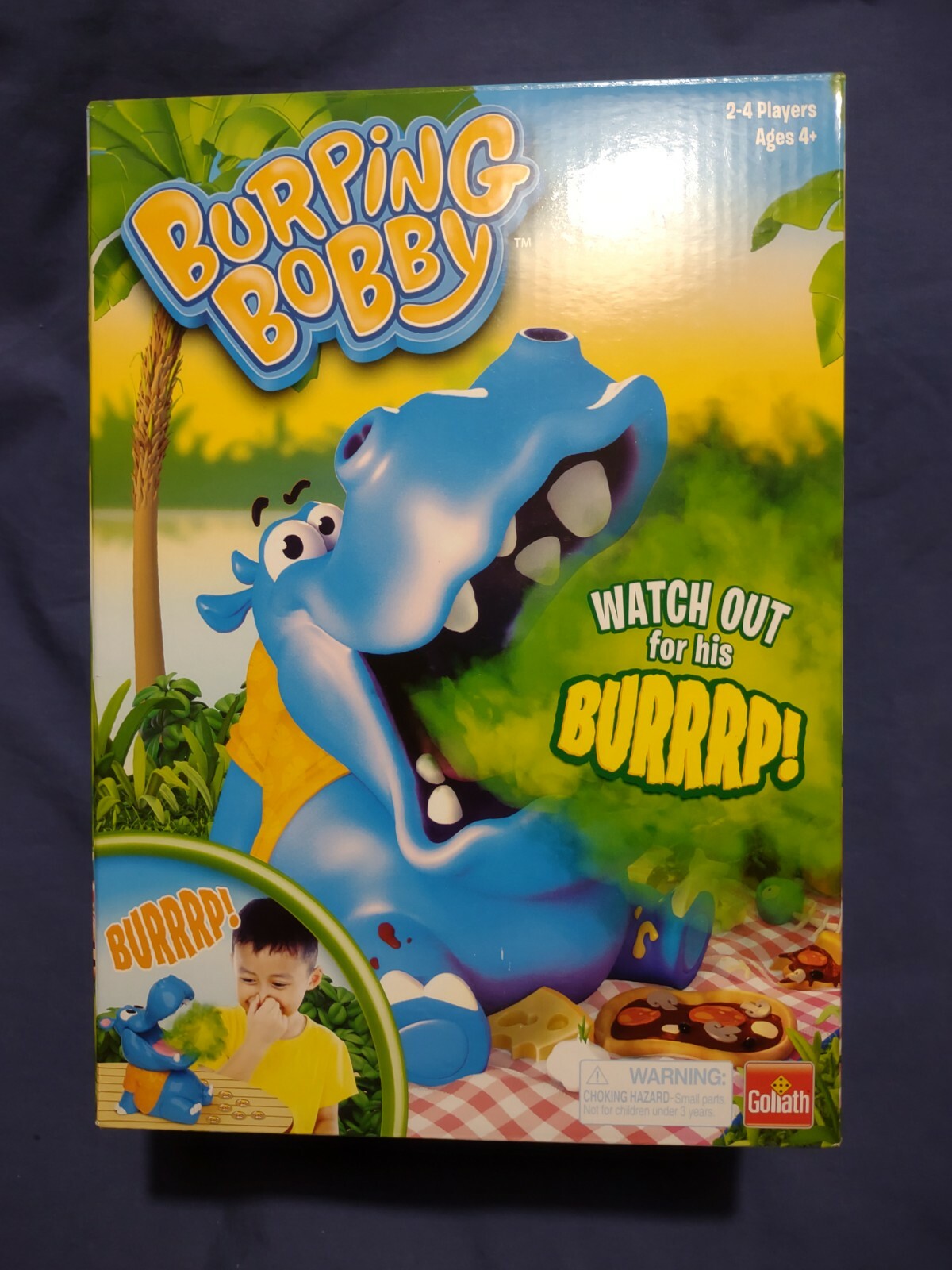 Burping Bobby Hippo Board Game by Goliath 2-4 Players Ages 4+ Boy Girl Toy New