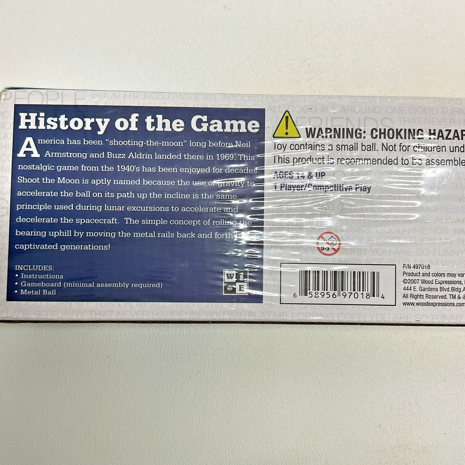WE Games Shoot The Moon 1940’s Nostalgia Game, Solid Wood, NEW SEALED, 17.5 in.