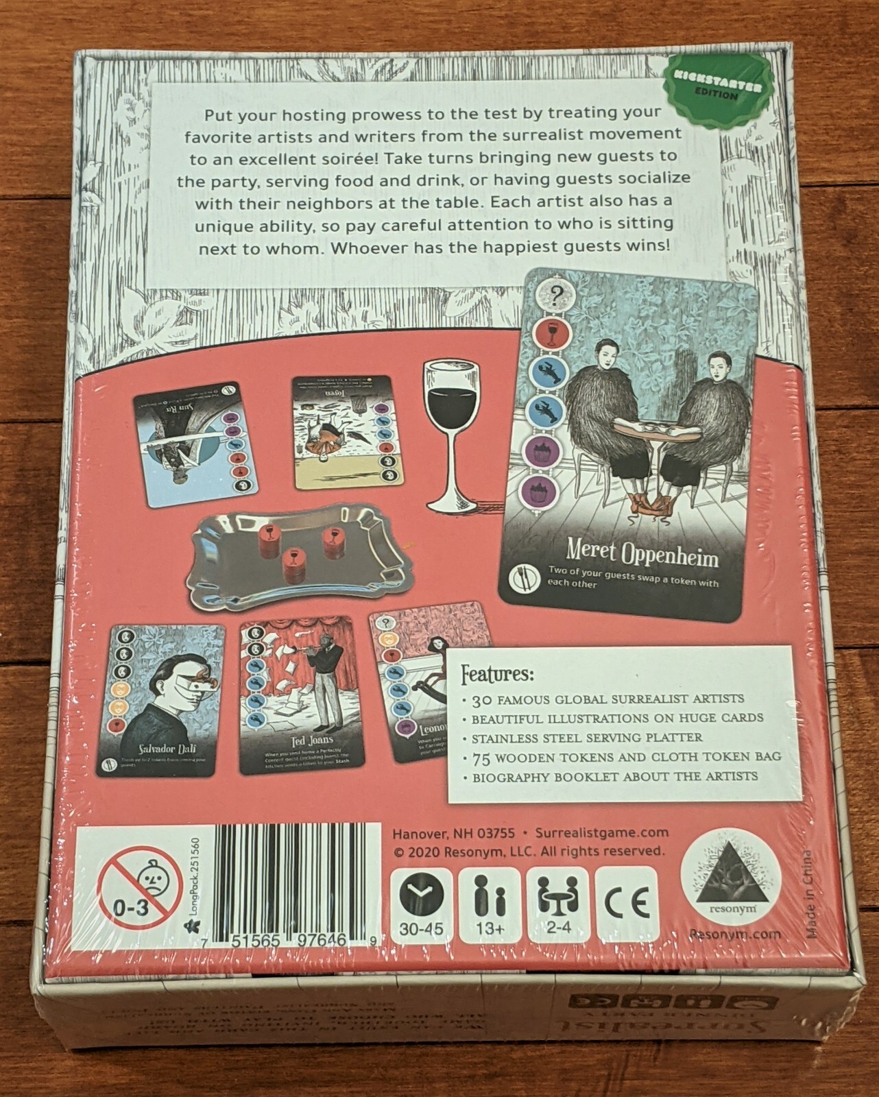 Surrealist Dinner Party Board Game Kickstarter Edition NEW SEALED Mary Flanagan
