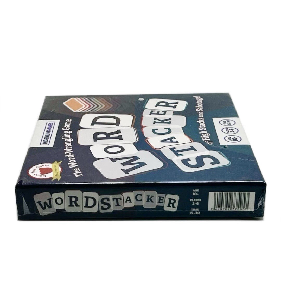 WORD STACKER Family Word Building Game, 2-6 Players 10yr+ ~ Ingenium Games NEW