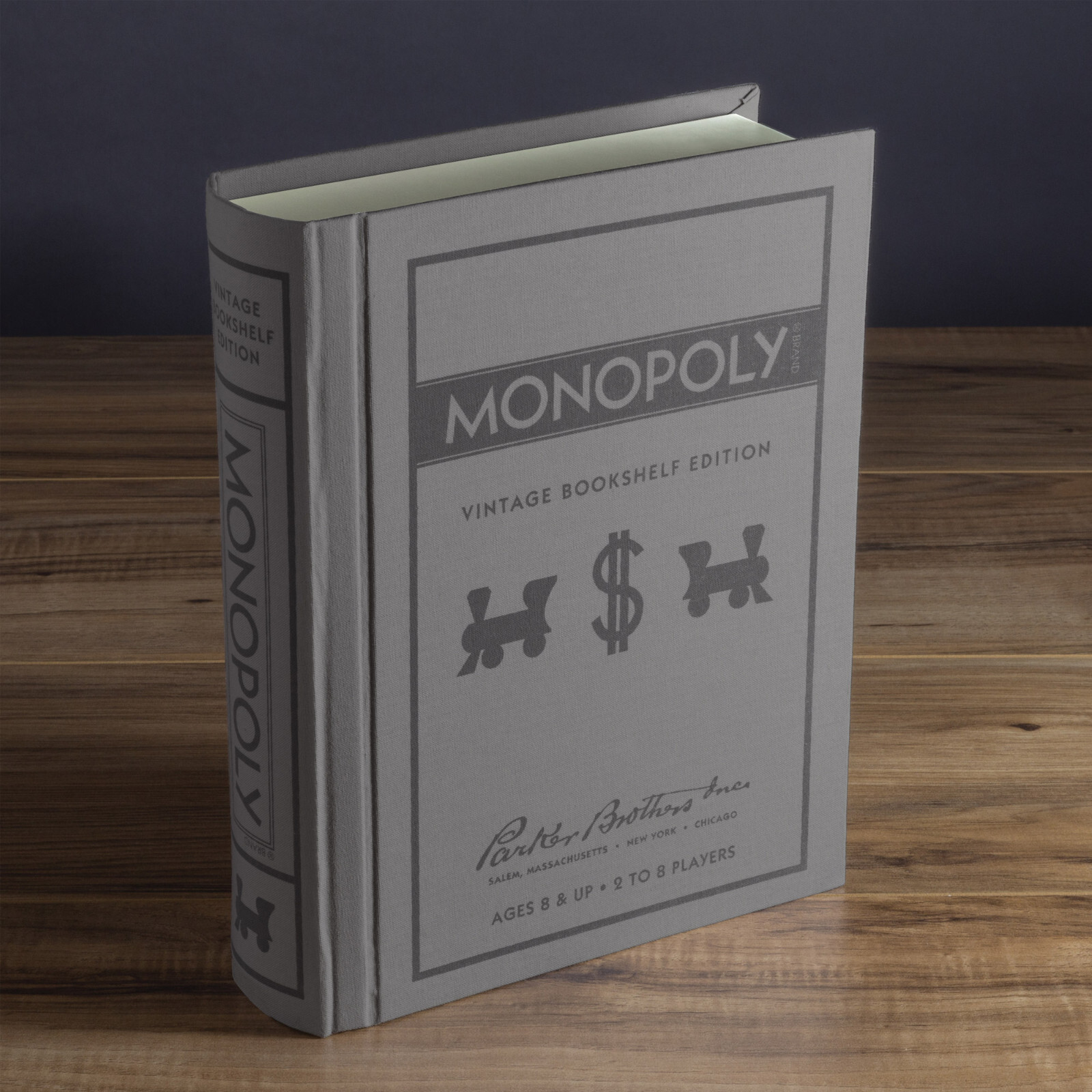 Monopoly, Yahtzee, and Catch Phrase Vintage Board Game Bookshelf Collection New