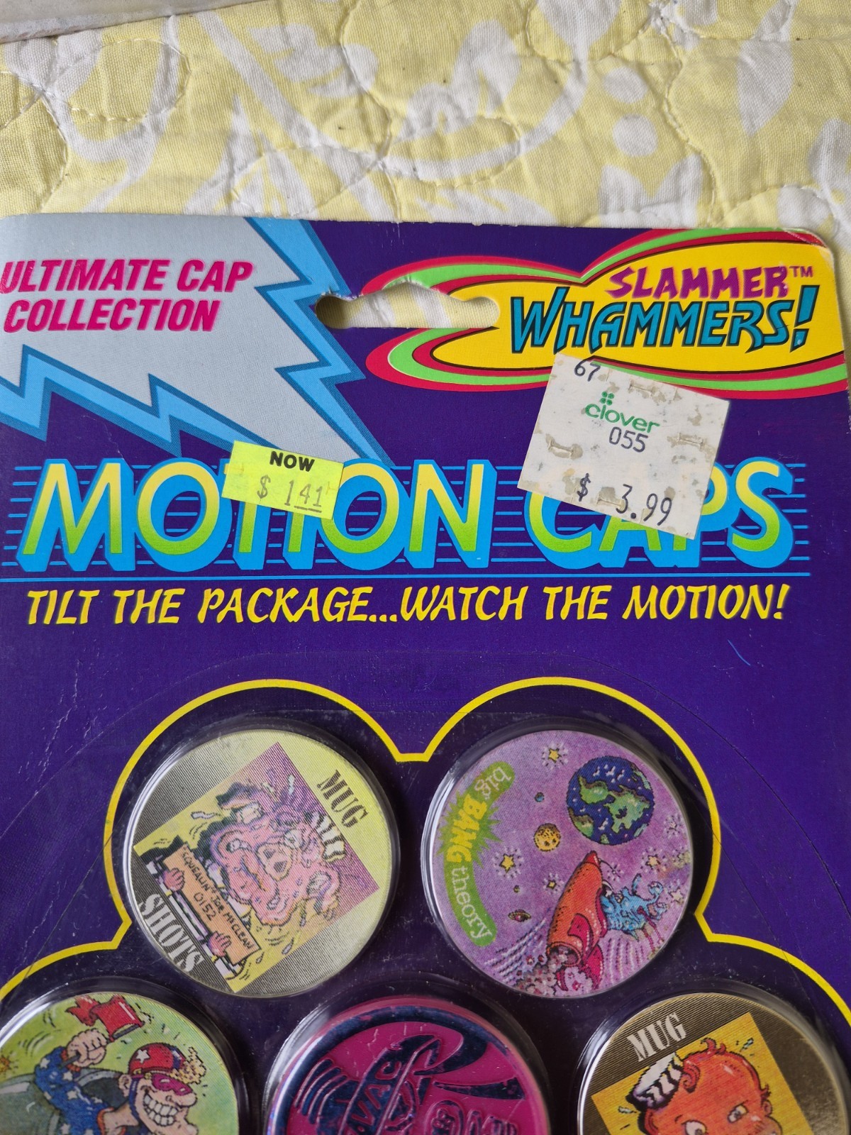 1994 POGS Sealed MOTION CAPS SLAMMER WHAMMERS – Ultra Rare 6 cap 1 slammer
