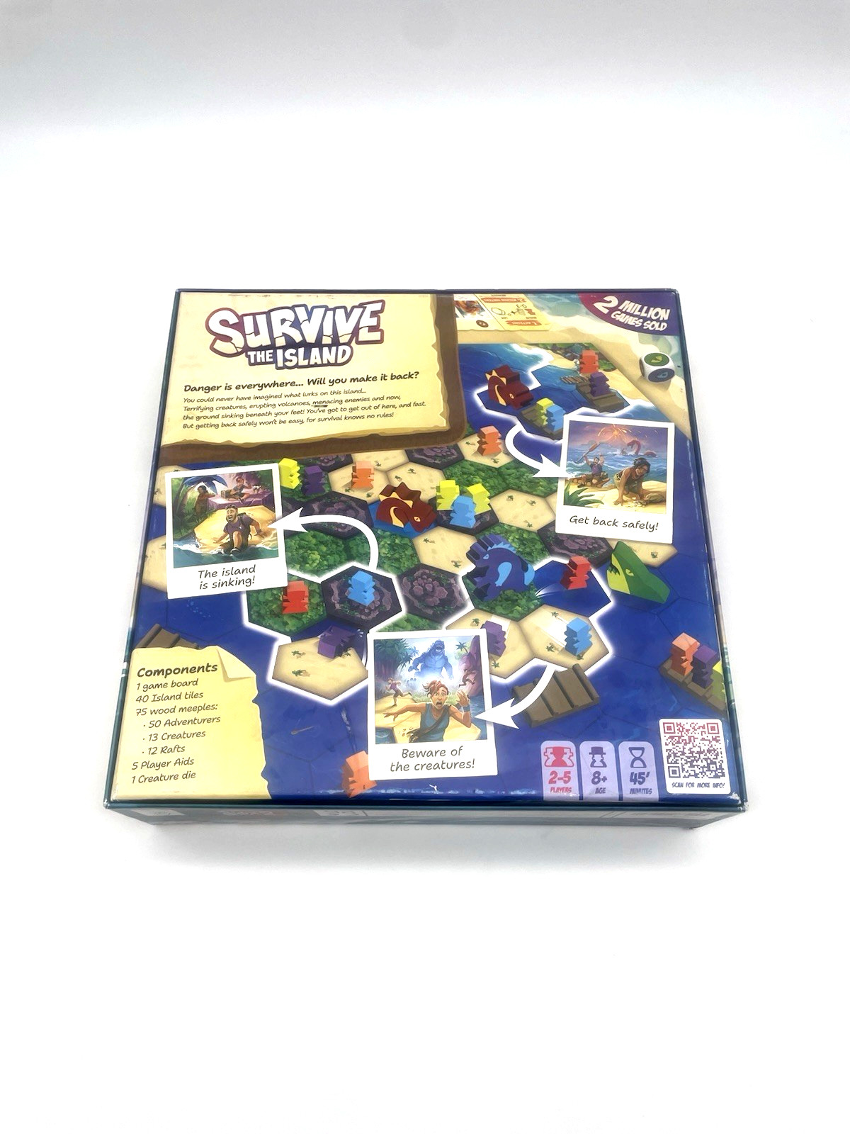 Survive The Island Board Game 2024 Zygomatic Asmodee 100% Complete
