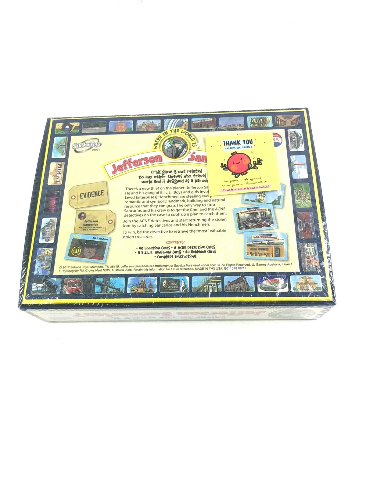 Adult Teen MYSTERY Game Where in the World Is Jefferson Sancarlos Multiplayer