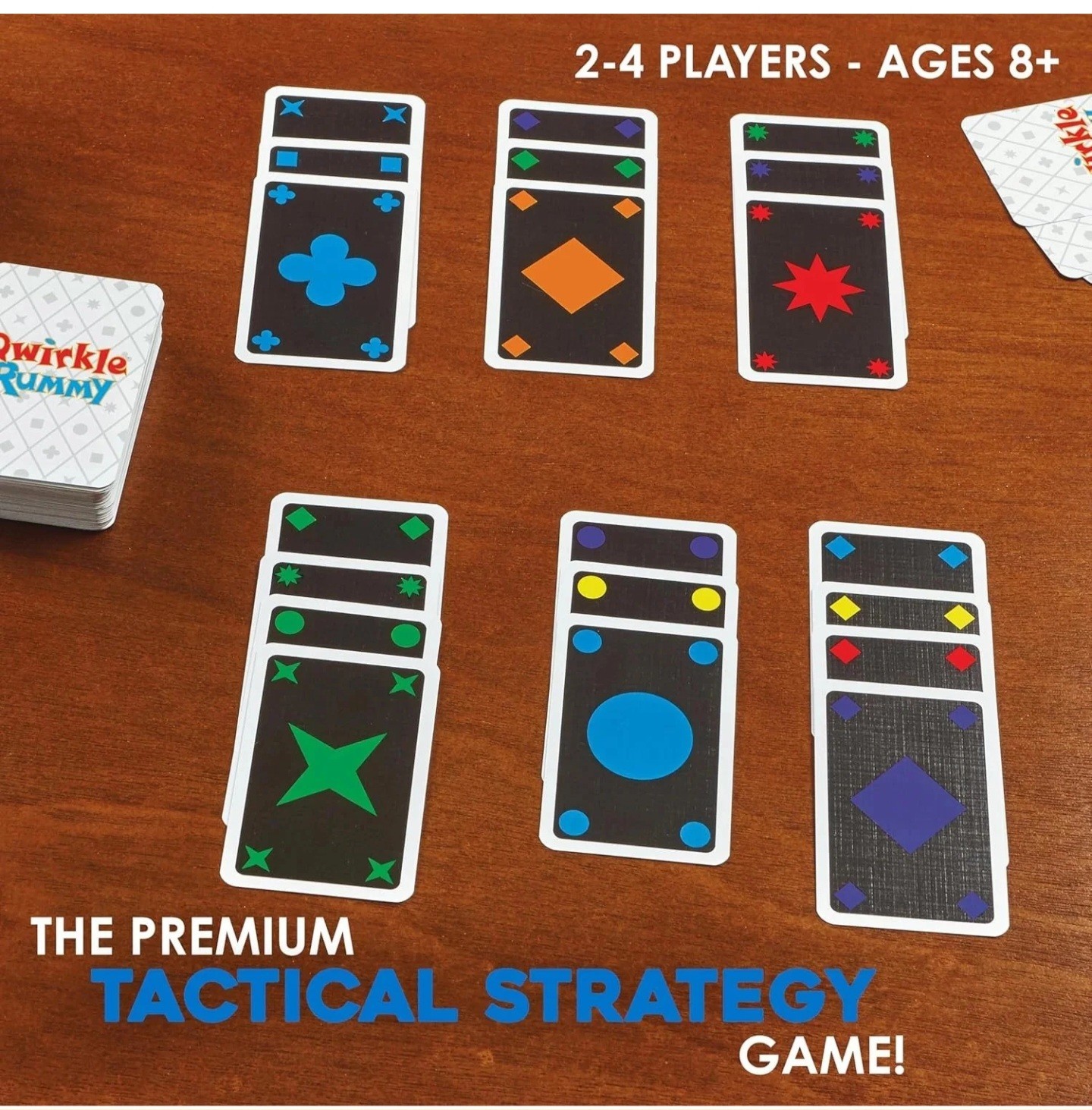Qwirkle Rummy [Board Game, 2-4 Players] NEW Family Card Game