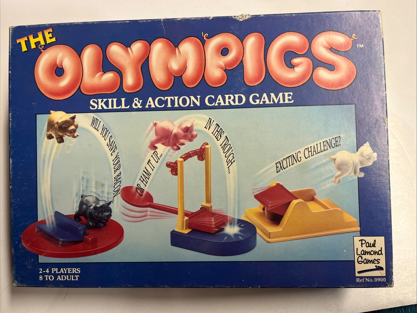 The Olympigs Skill And Action Card Game 1991 Paul Lamond Games Vintage Fun Rare!
