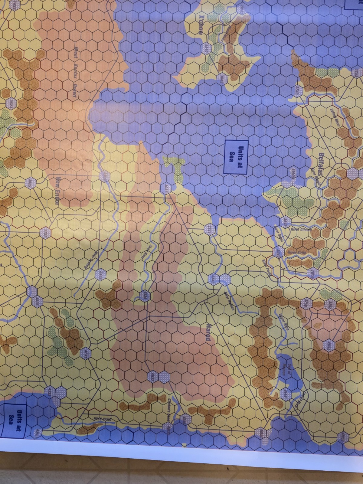 Avalon Hill Blitzkreig Map GDW SPI VG GMT