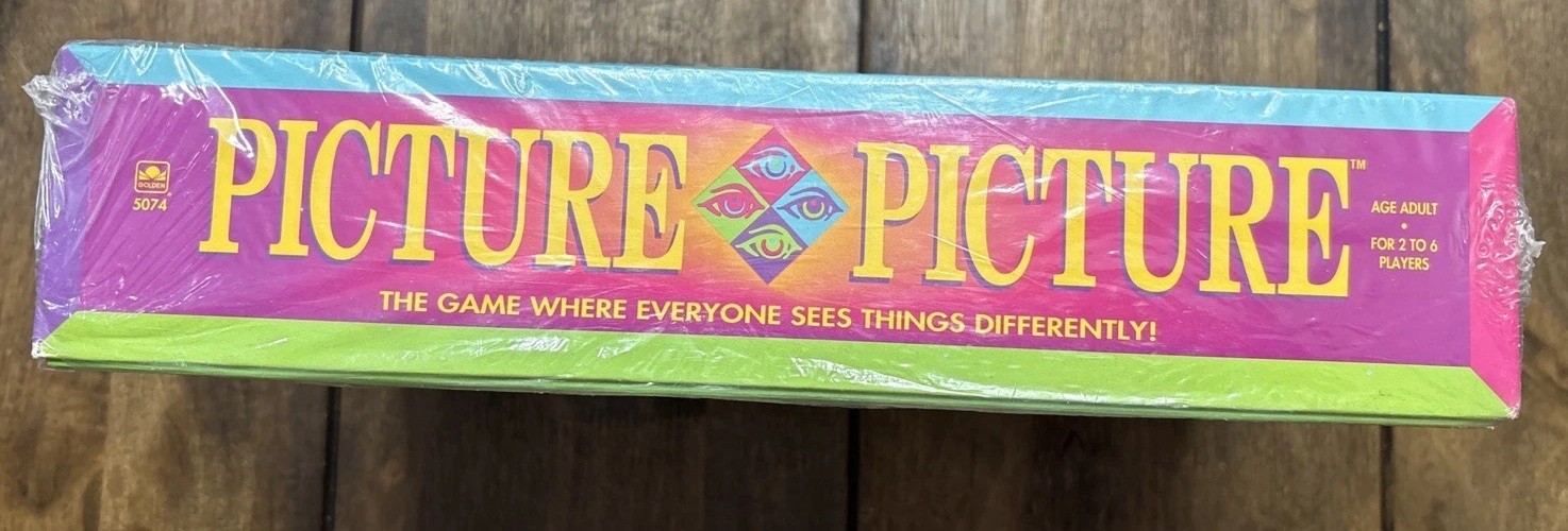 VINTAGE Picture Picture Board Game COMPLETE Golden 1992 New Sealed