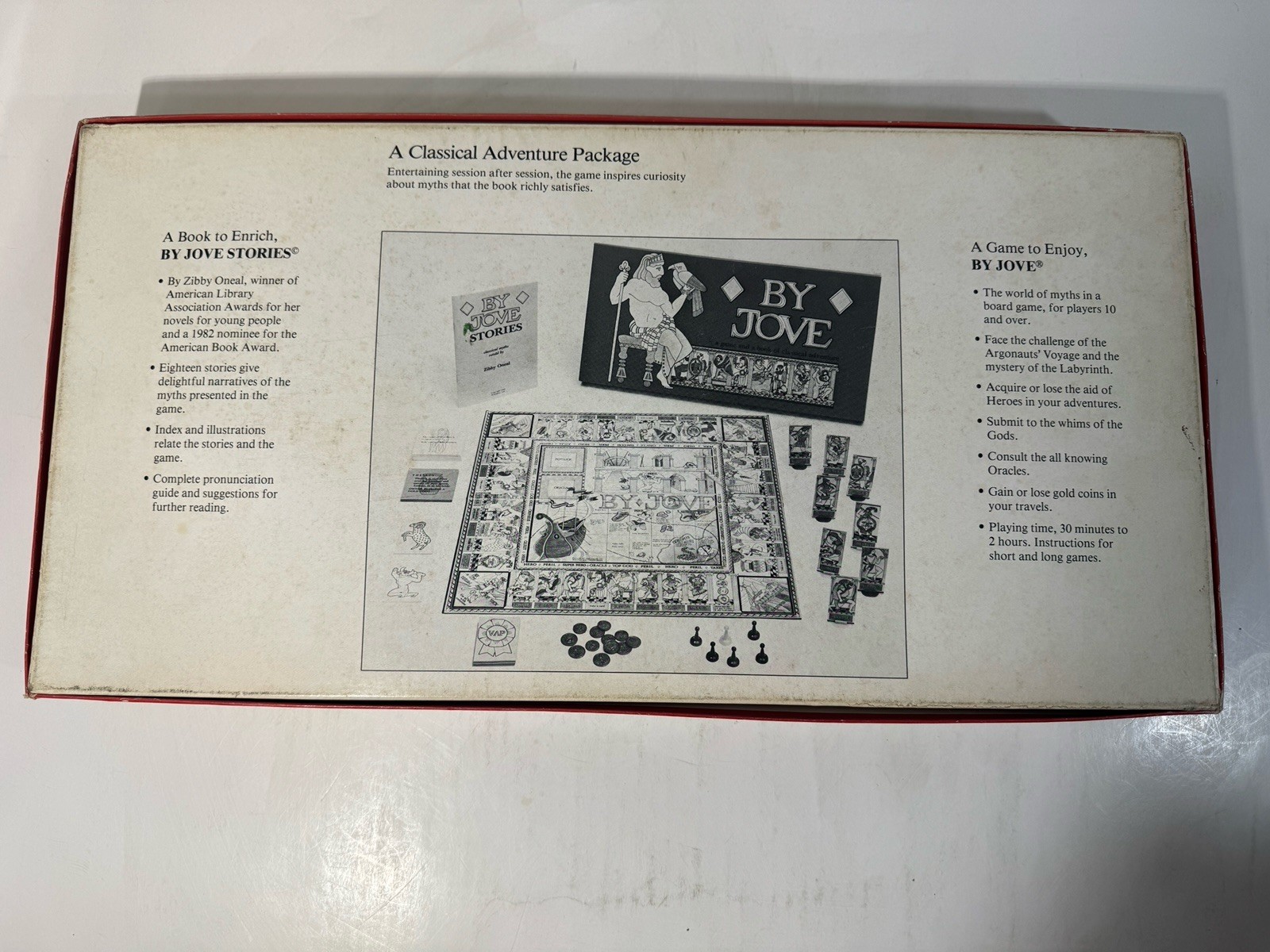 By Jove Board Game 1983 Adventure Inc Complete 59/60 Coins Mythology Vintage