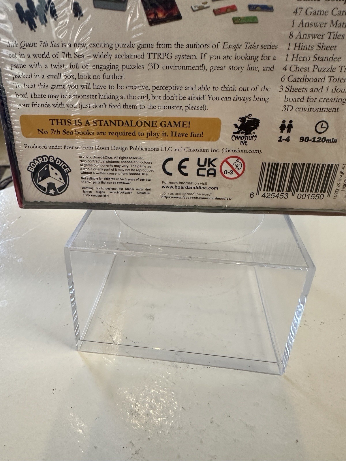 NIB Side Quest “7th Sea” an Escape Room-Style Board Game – Sealed