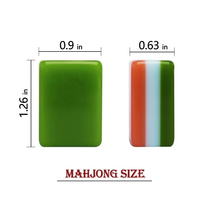 US Stock American Mahjong Tiles 160 Oil Painting Hand-Painted Mahjong Set