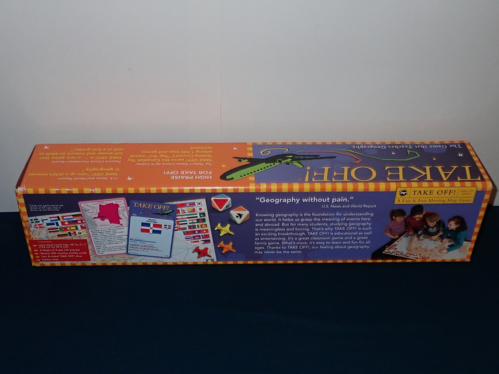 Take Off Geography Board Game 15th Anniversary Edition Complete