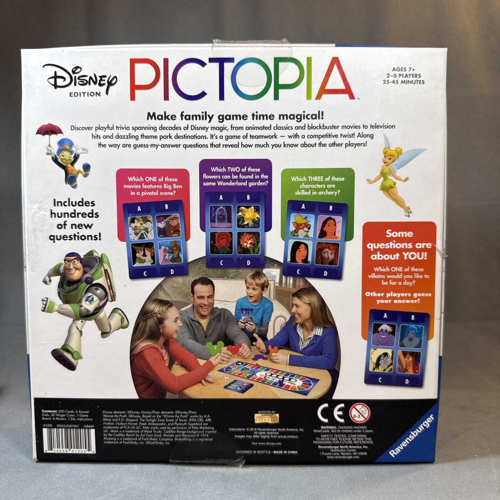 Pictopia Disney Edition, Ultimate Picture Trivia Game Ravensburger New Open Box