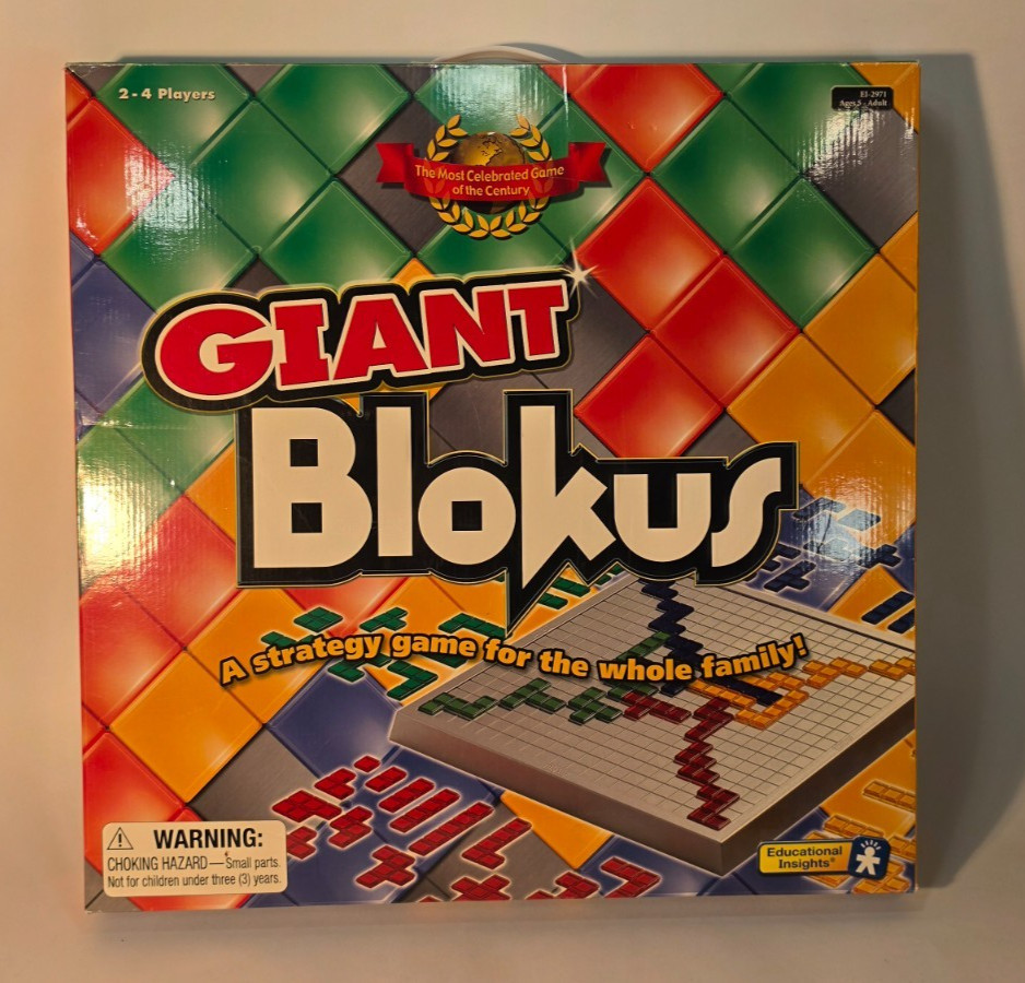 *RARE* GIANT BLOKUS Board Game Mattel Educational Strategy 100% Complete