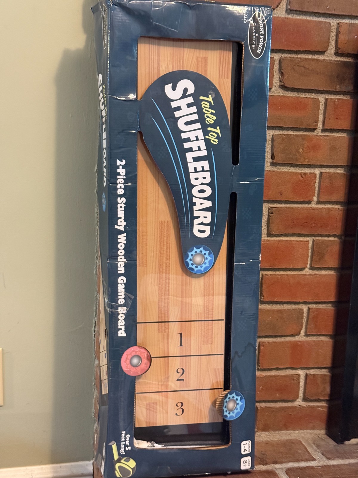 New Open Box Front Porch Classics Table Top Shuffleboard – Ages 8+ | 1-4 players