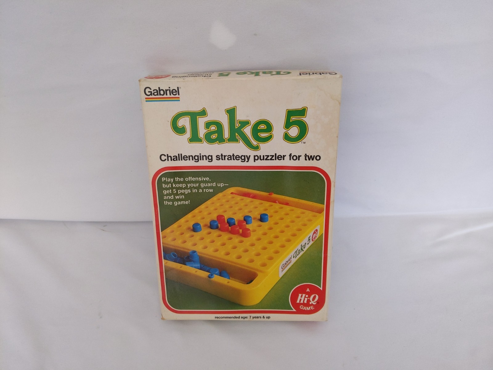 Vintage Gabriel Take 5 Challenging Strategy Puzzler For Two Hi Q Game 77452