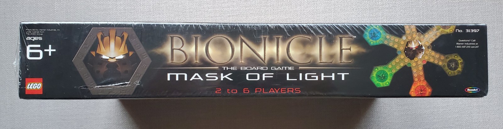 31397 LEGO Bionicle Mask of Light Board Game 2-6 Players Ages 6+ 2003 Sealed