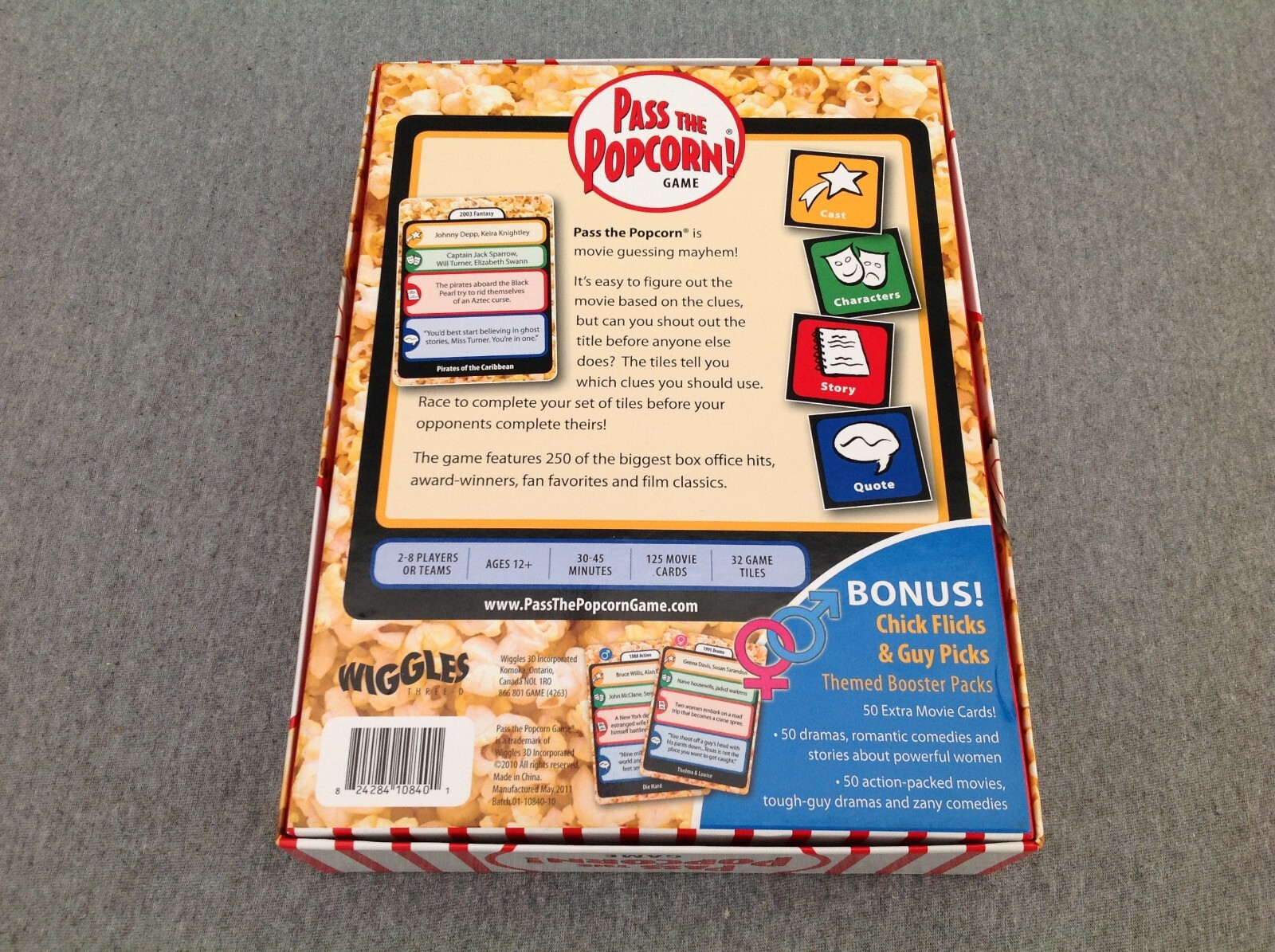 Pass The Popcorn Game, 2010