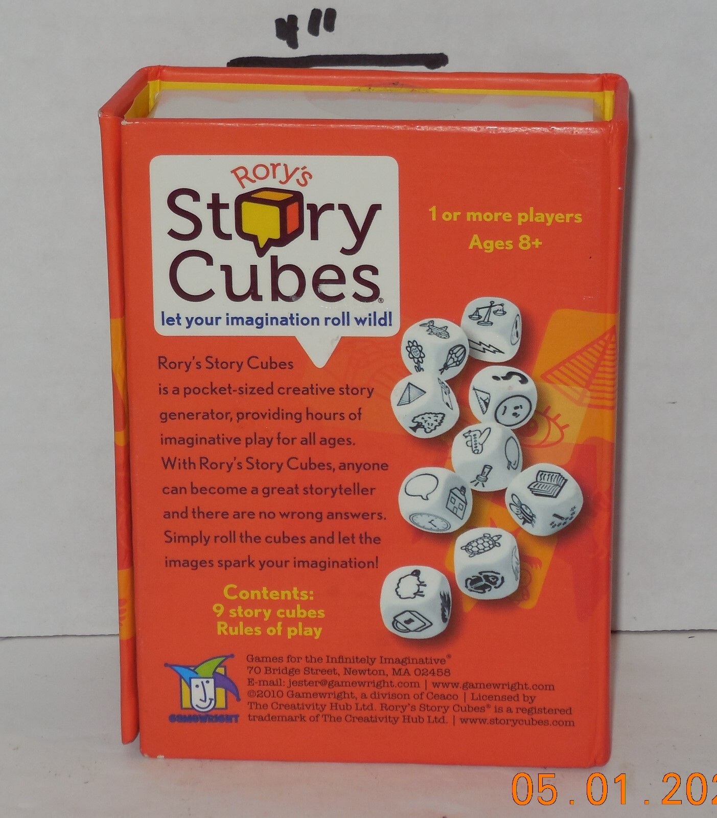 Rorys Story Cubes by GameWright Original Storytelling Dice Game 100% Complete
