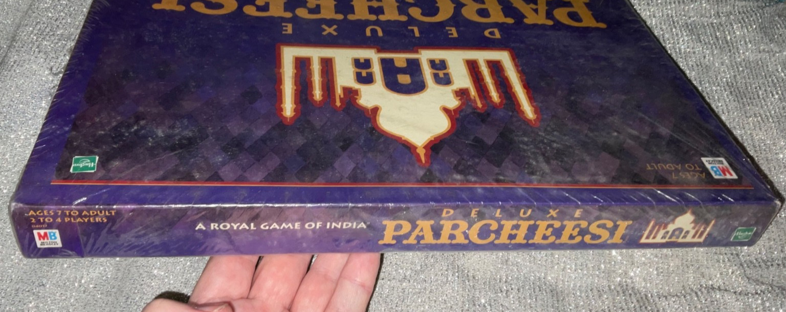 Deluxe PARCHEESI by Milton Bradley 1999 Edition Royal India Game Vintage NEW MB