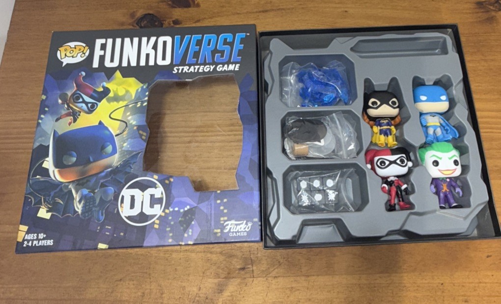 FunkoVerse DC Comics Strategy Game 4-Pack Batman Joker Harley Quinn Batgirl
