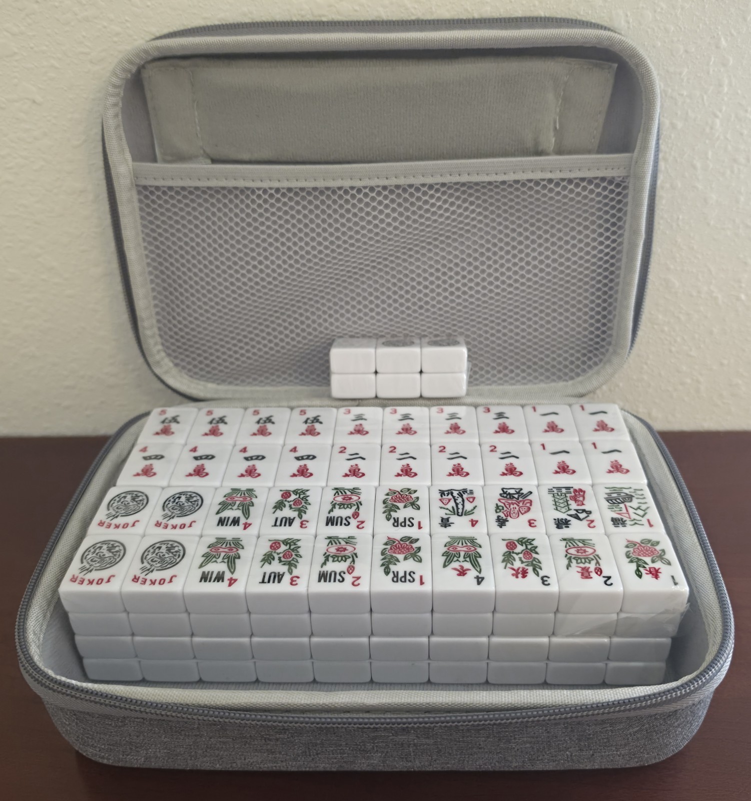 RARE Official BINOOD American Mahjong 166 SEALED Engraved Tiles + Hardshell Case