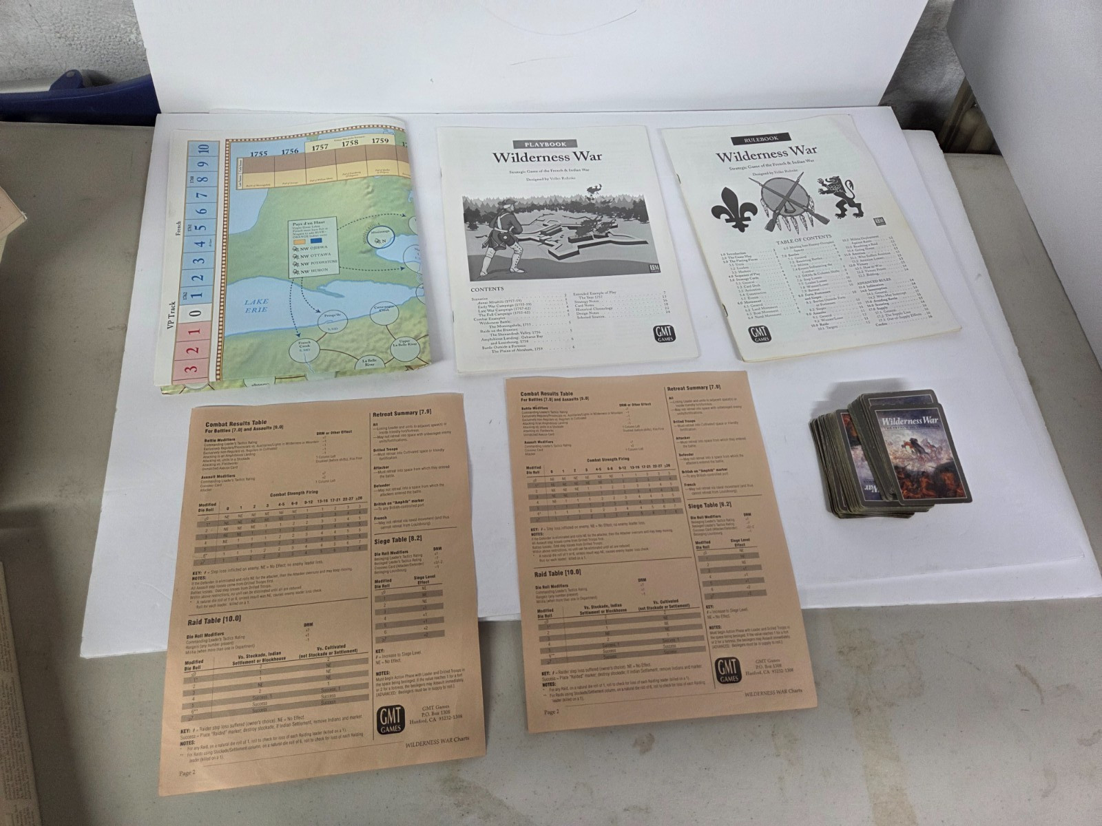GMT Games Wilderness War The French and Indian War(1st) Box VG+/NM