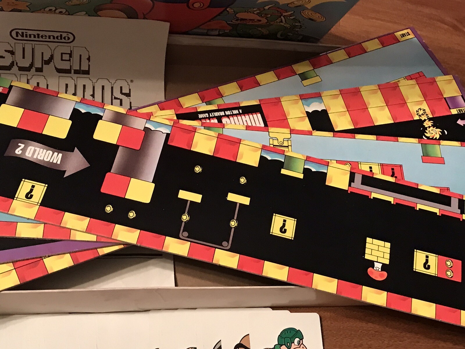 Nintendo Super Mario Brothers board game 1988 Milton Bradley Nearly complete