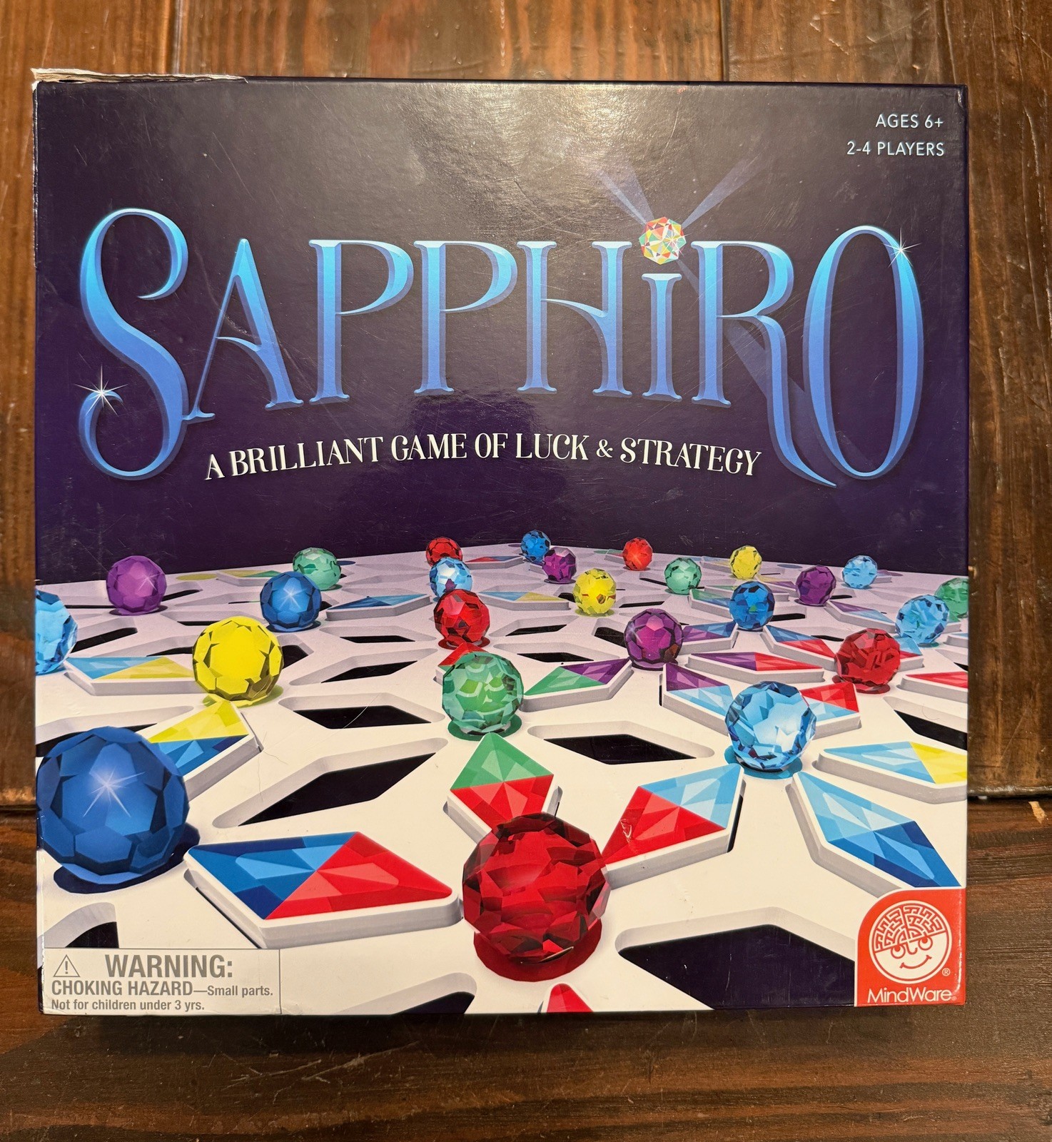 SAPPHIRO Board Game A Brilliant Game of Luck & Strategy by Mindware 2016