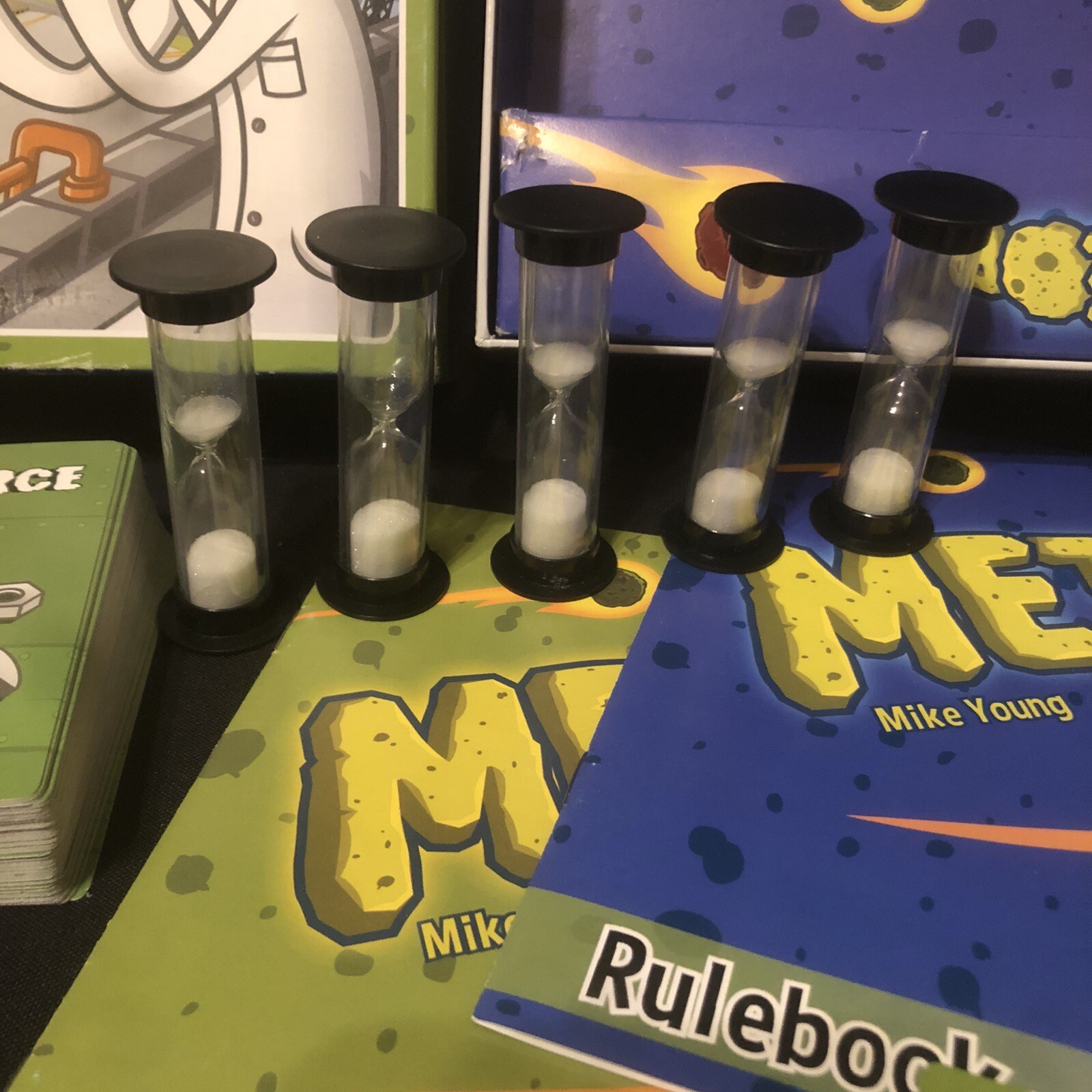 Meteor Card Game – Mayday Games By Mike Young For Kickstarter COMPLETE EUC