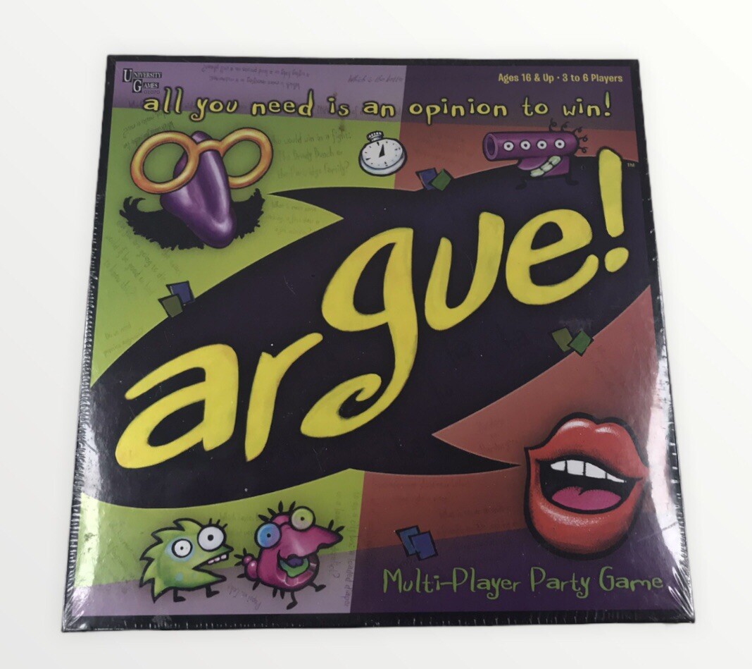 Argue! Multi-Player Party Game University Games Ice Breaker Ages 16+ New Sealed