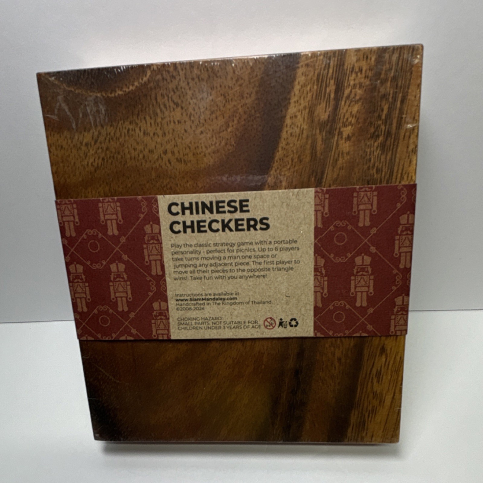 SiamMandalay Chinese Checkers Board Game Handcrafted Wooden Made In Thailand