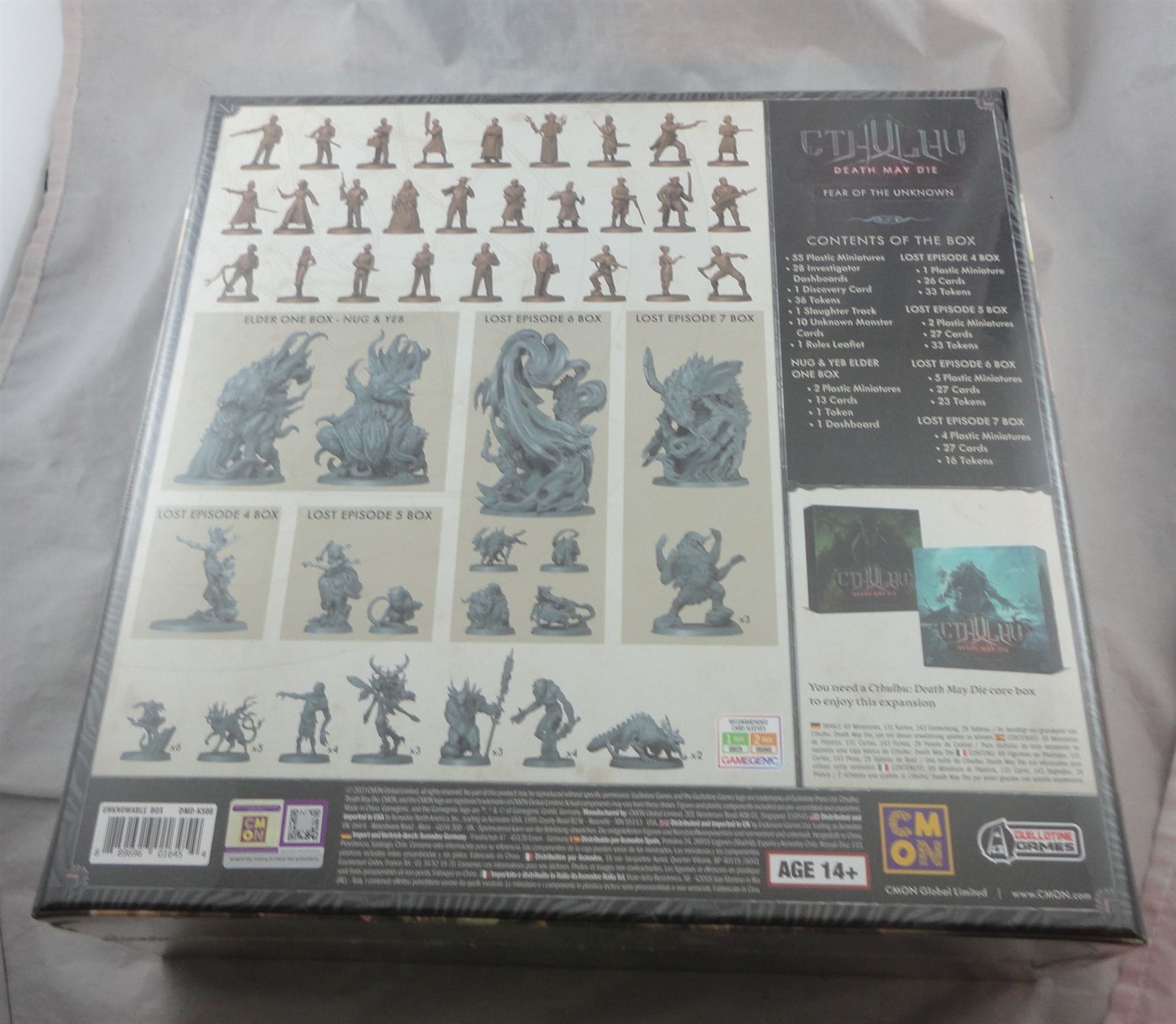 Cthulhu Death May Die Fear Of The Unknown Unknowable Box Kickstarter Exclusives