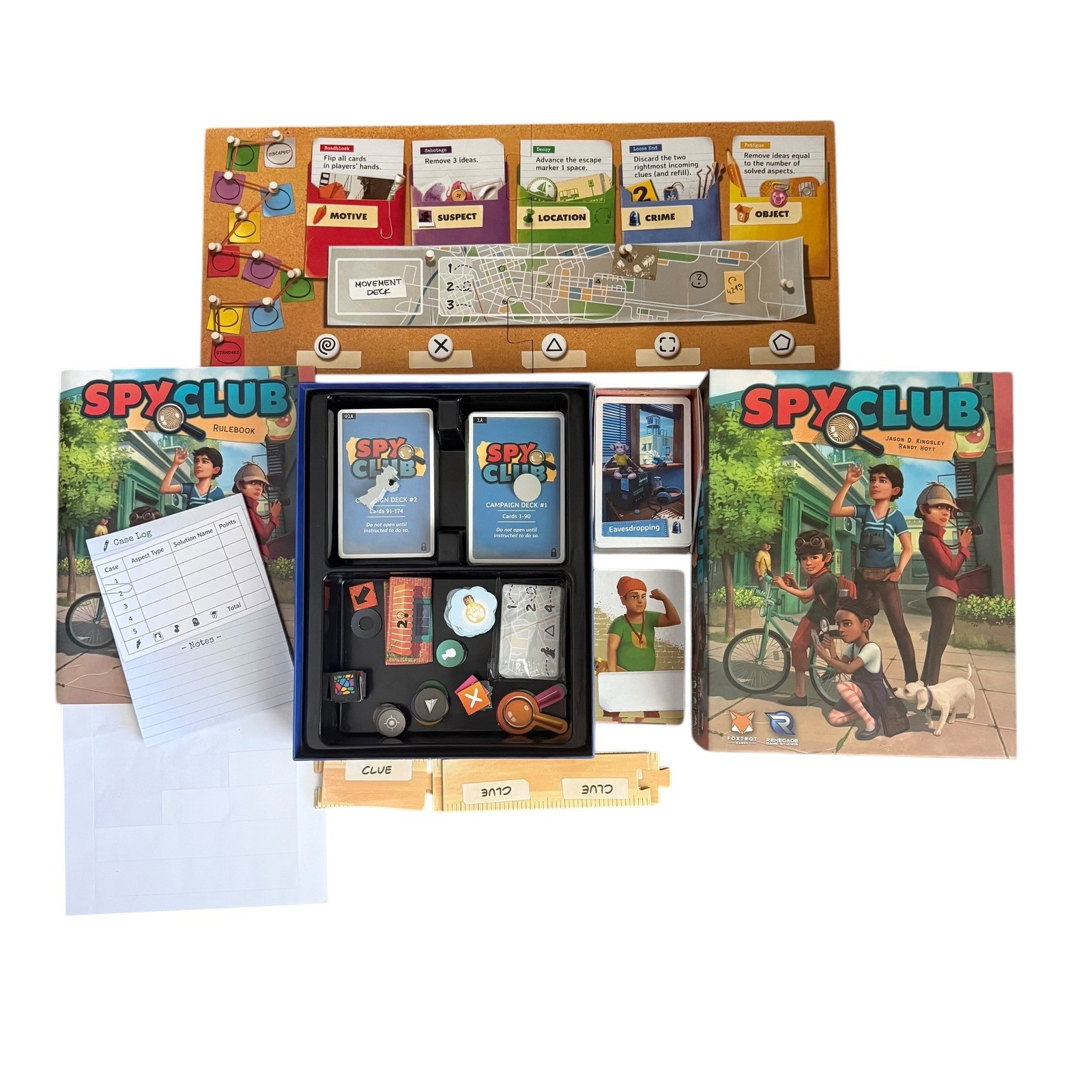 Fox Trot Renegade Game Studios Spy Club Board Game Kids Mosaic System
