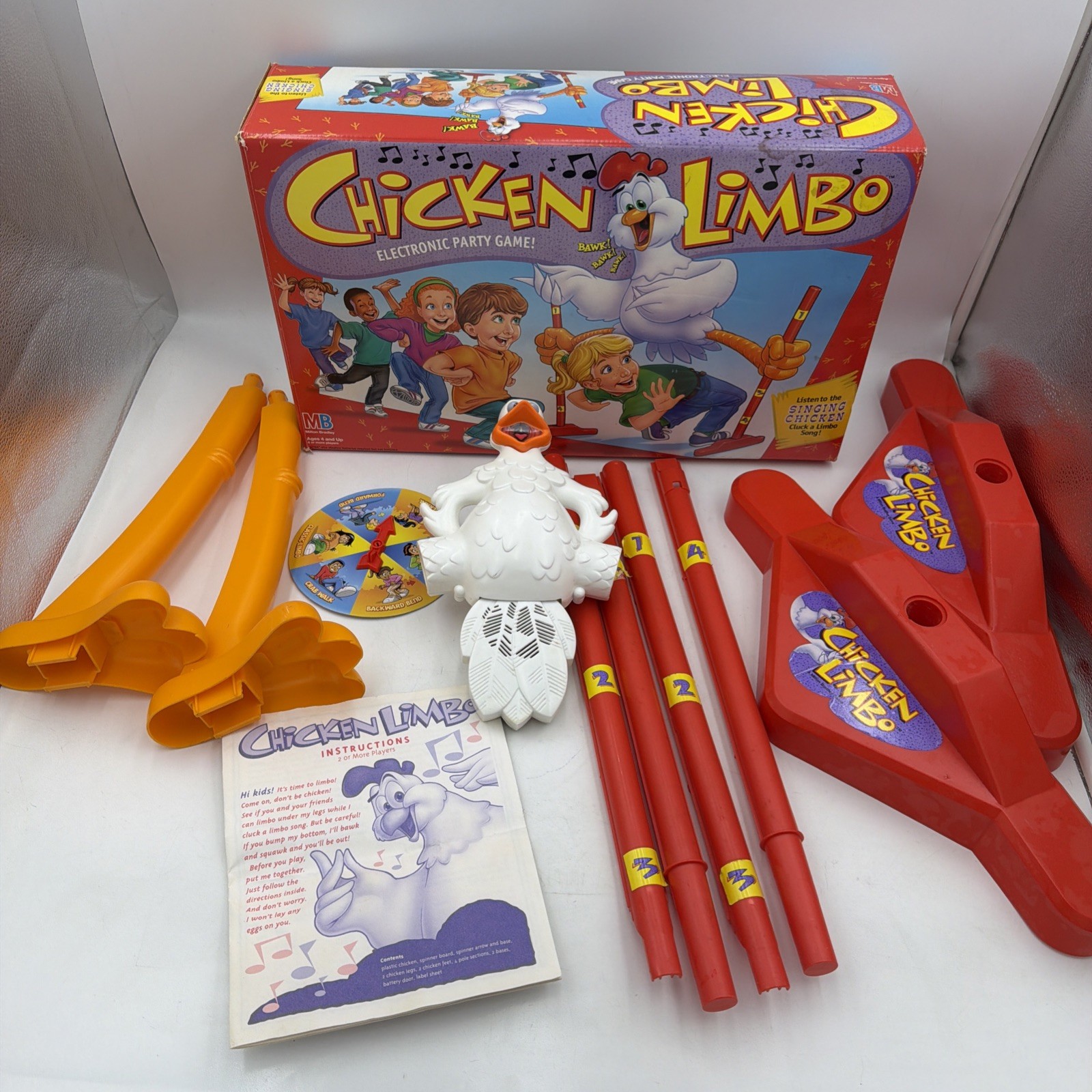 1994 Chicken Limbo Electronic Party Game Milton Bradley Complete WORKS SEE VIDEO