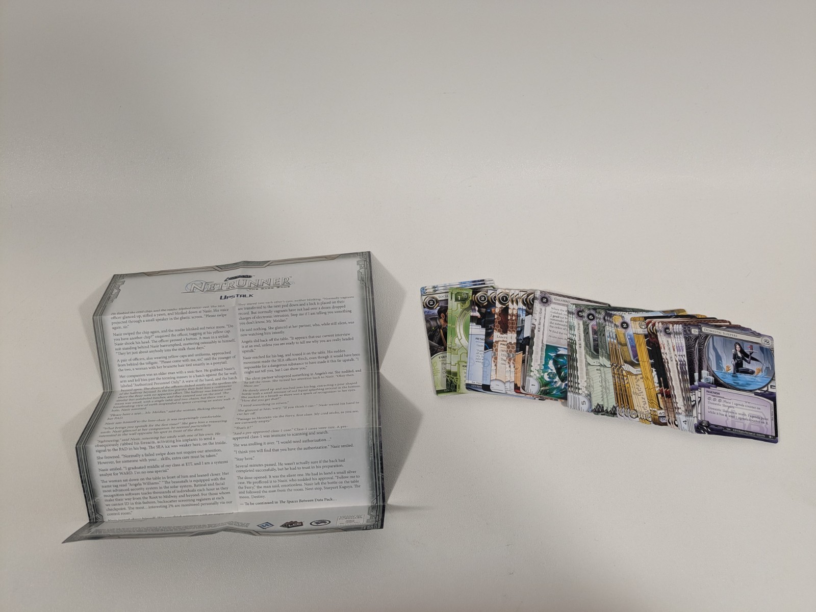 Android Netrunner Upstalk Data Pack Lunar Cycle Loose Cards + Insert Collectible