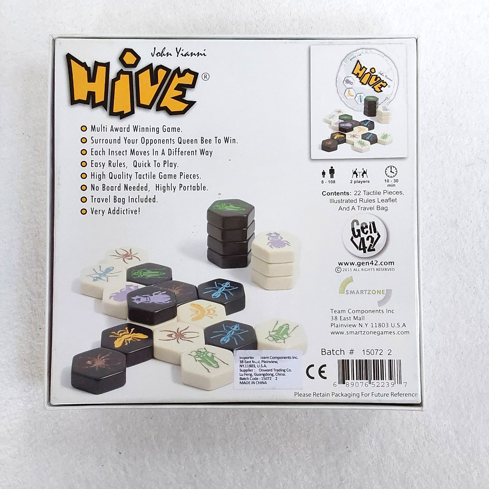 Hive Tile Game by John Yianni- Award-Winning Strategy Game