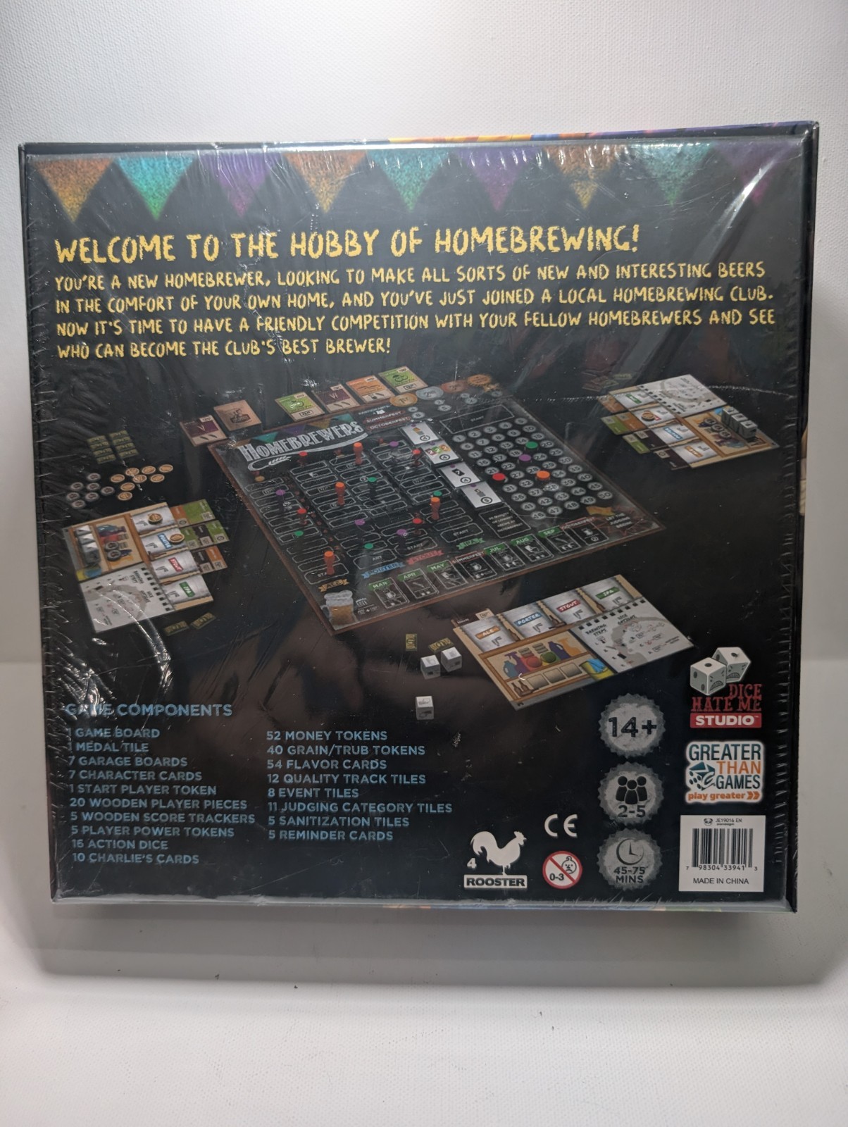 Homebrewers Board Game Greater Than Games Dice Hate Me Studio New Sealed