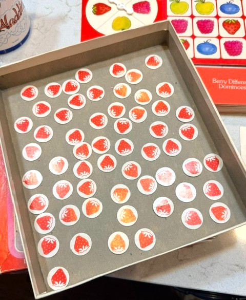 Vintage Strawberry Shortcake Game Basket 4 In 1 Game Complete Set 1981 Great Cd!