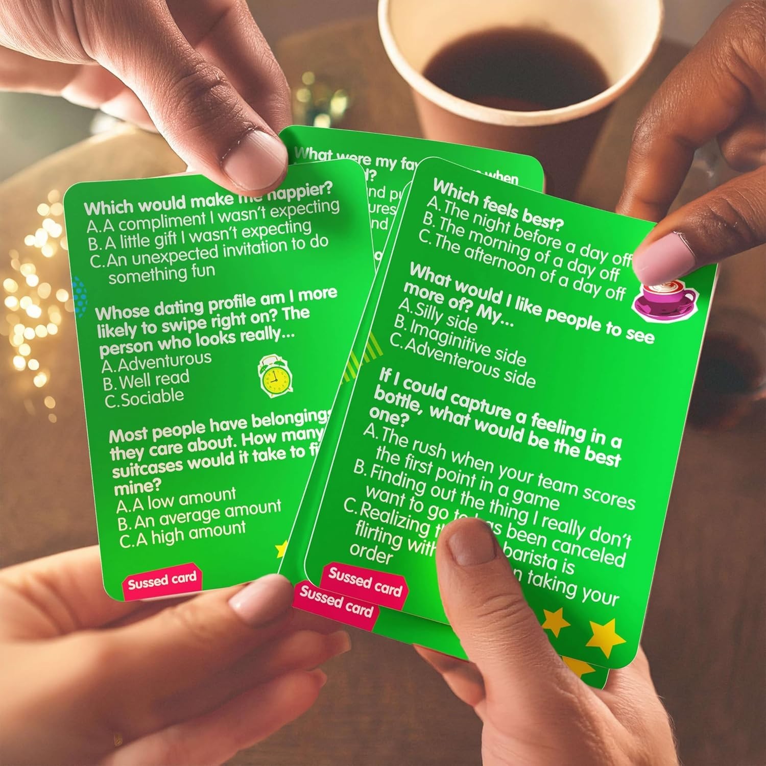 SUSSED “What Would You Do?” Pocket-Sized Question Cards – Card Social Party Game