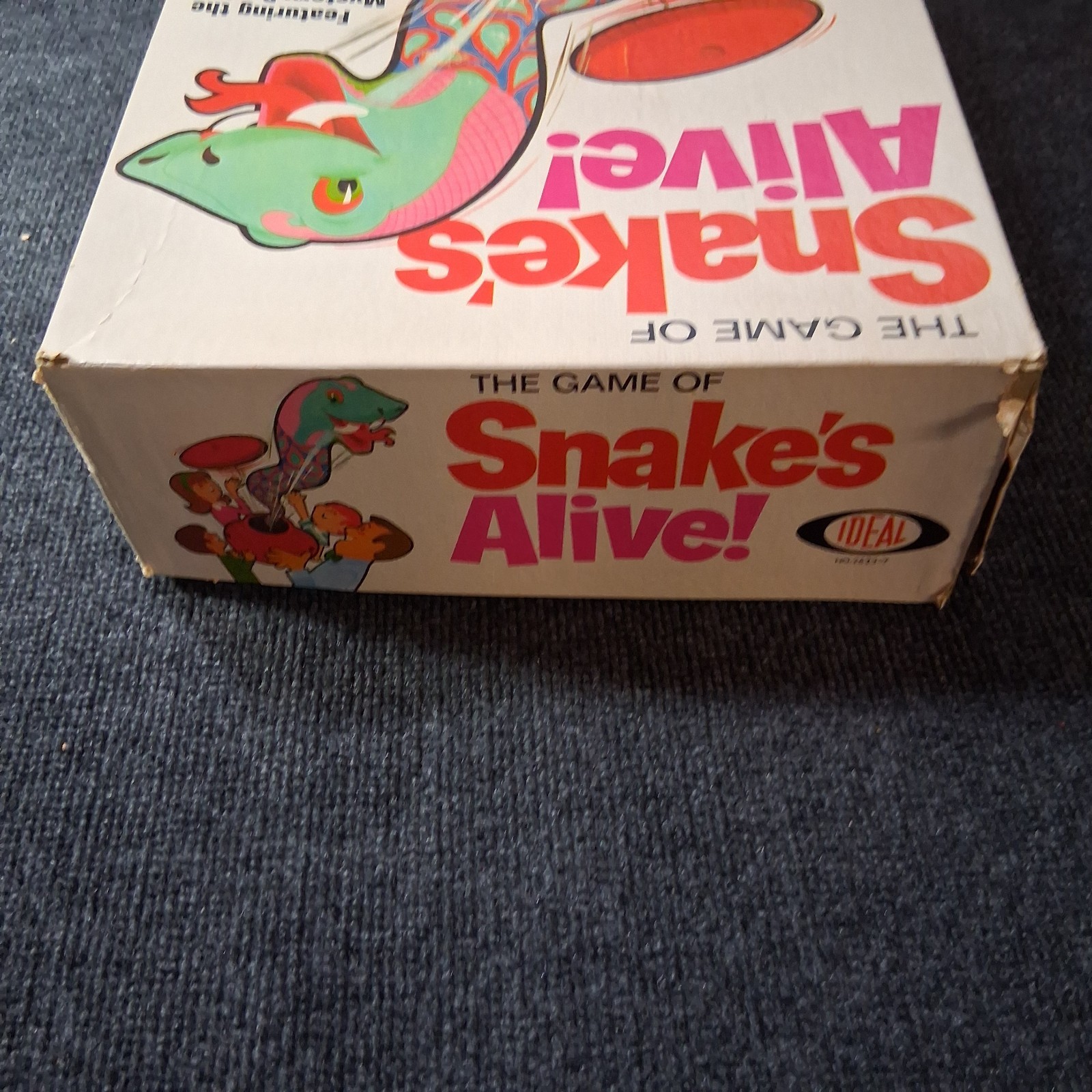 Snakes Alive Board Game 1966 Ideal Rare Vintage Action Game Works Great Original