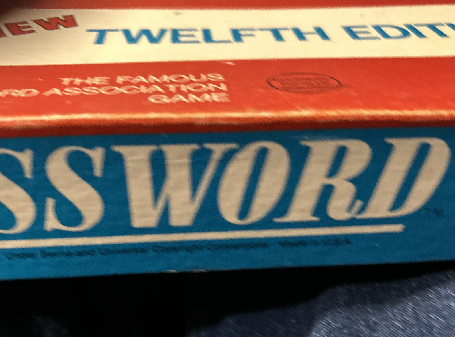 Vintage Password 12th edition game Complete 1970 Milton Bradley Ages 10 To Adult