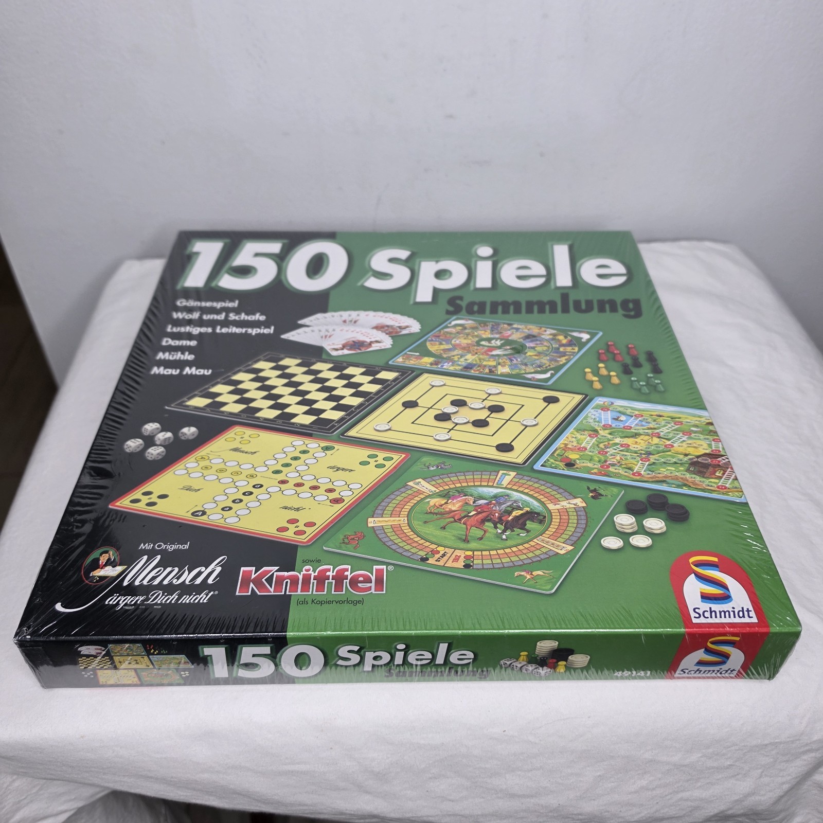 Schmidt Spiele 49141 150 Spielesammlung German Board Game NIB NEW