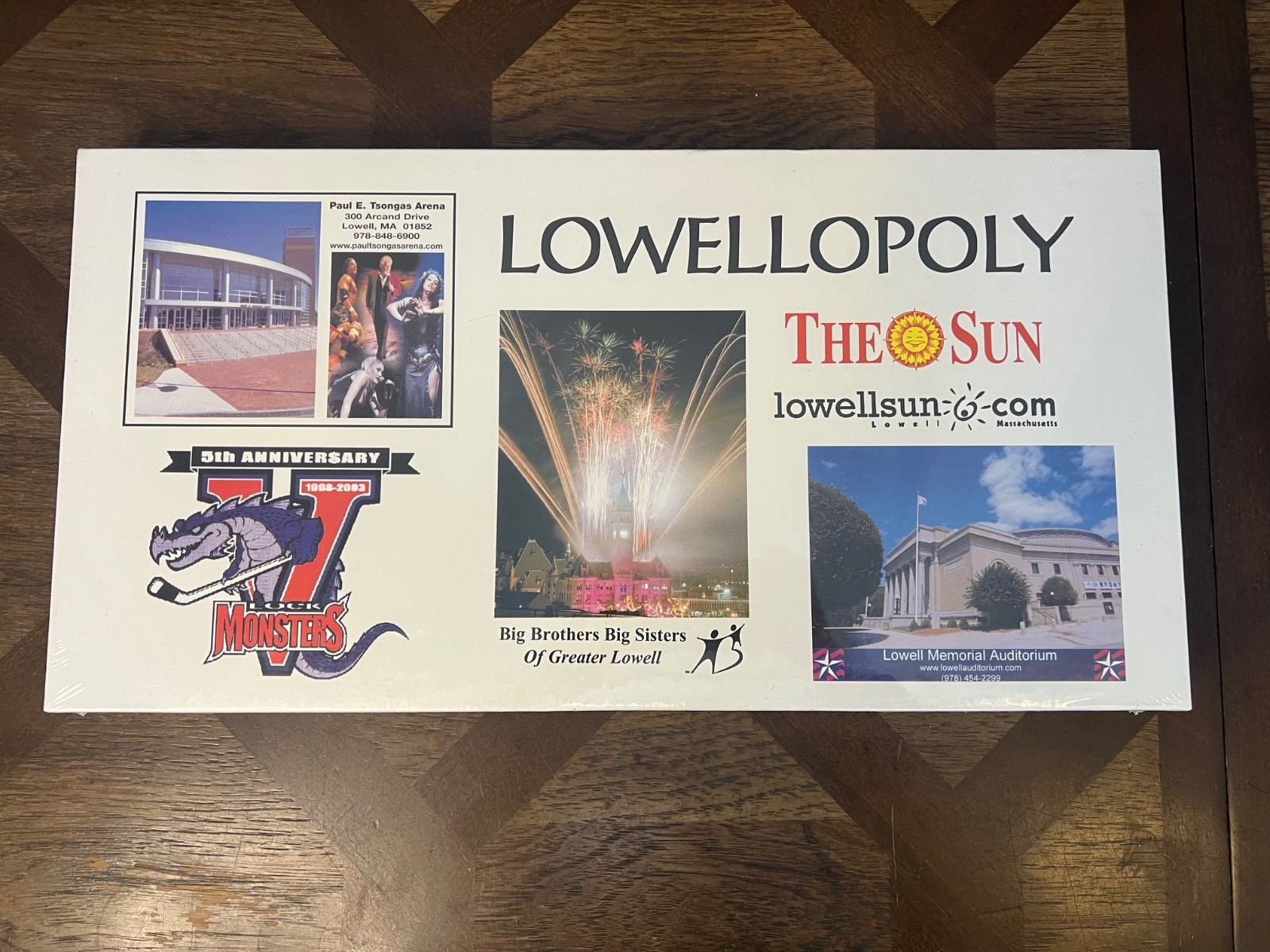 Lowelloply , Monopoly-style board game celebrating the city of Lowell NEW!!